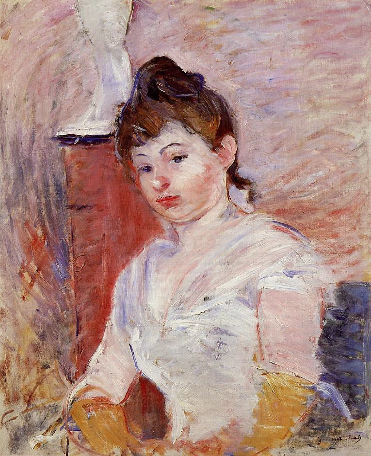 Giovane donna in bianco